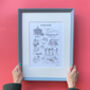 Bespoke Personalised Print For 50th Birthday, thumbnail 1 of 8