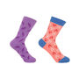 Leaf Violet And Elements Pink Women's Socks Bundle, thumbnail 1 of 4
