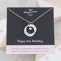 Personalised 21st Birthday Necklace With Heart, thumbnail 2 of 10