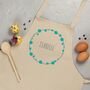 Personalised Childs Apron, Bubbles Wreath, thumbnail 2 of 3