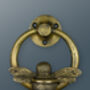 Brass Bumble Bee Ring Door Knocker Heritage Finish, thumbnail 2 of 4