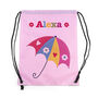 Personalised Girl's Classic Pink Waterproof Swim Bag, thumbnail 12 of 12