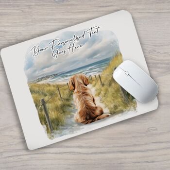Personalised Golden Retriever Dog Beach Walk Collection, 5 of 8