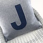 Personalised Handmade Wool Cushion With Initials, thumbnail 6 of 7