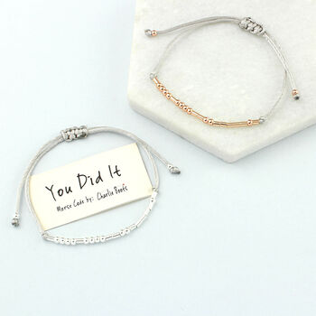 You Did It Morse Code Bracelet, 3 of 7