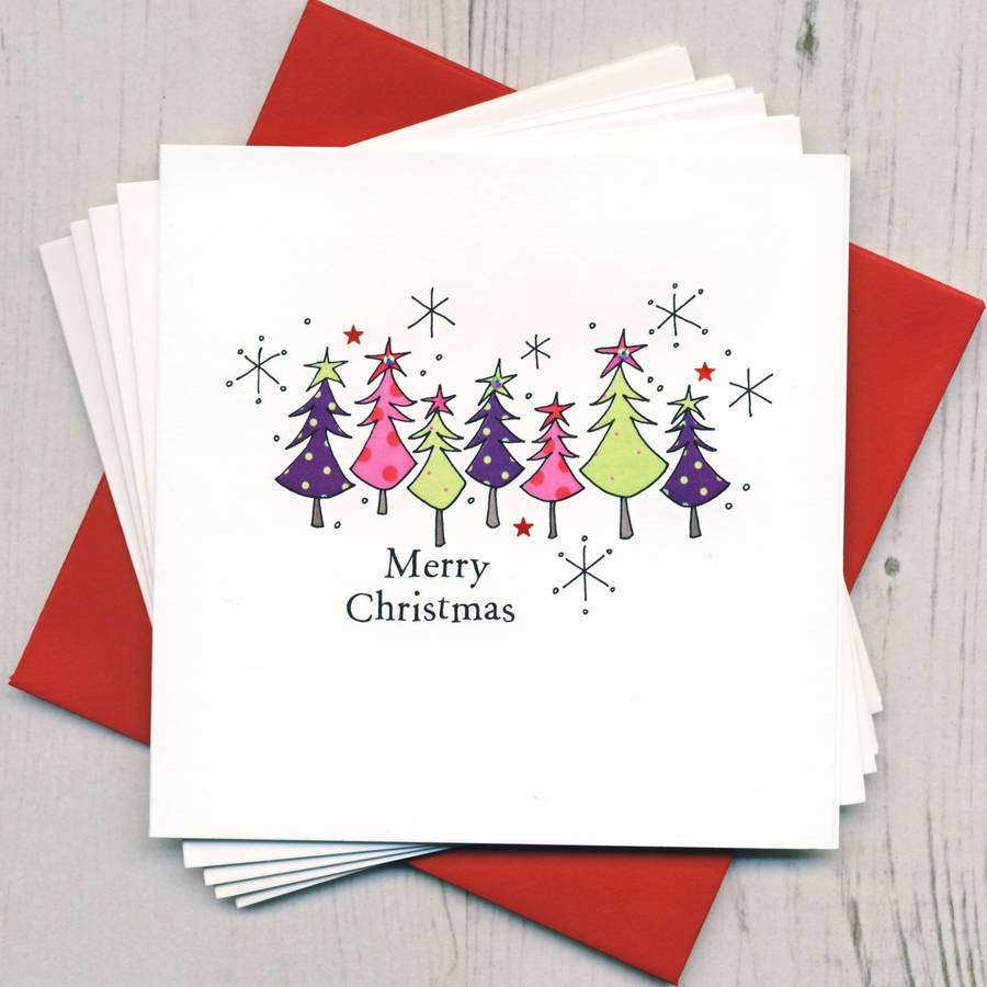 pack of five christmas cards by eggbert \u0026 daisy  notonthehighstreet.com