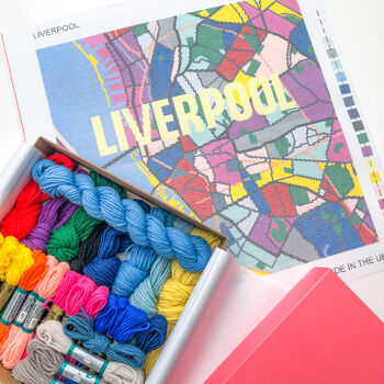 Liverpool City Map Tapestry Kit, 4 of 7