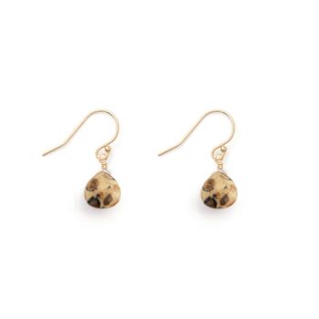 Leopard Jasper Isla Drop Earrings, 3 of 4