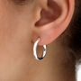 18ct Gold Plated Or Sterling Silver Hoop Earrings, thumbnail 1 of 6