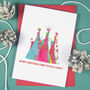 Personalised Patchwork Illustration Christmas Cards, thumbnail 1 of 7