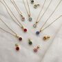 Yellow Gold February Birthstone Necklace Amethyst, thumbnail 2 of 5