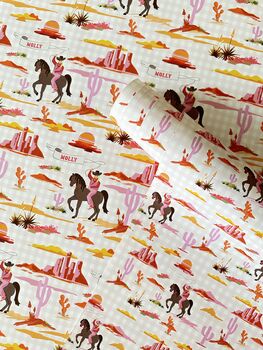 Personalised Wild West Wrapping Paper, 4 of 4