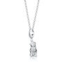 Sterling Silver Pug Charm Necklace, thumbnail 2 of 6