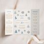 Blue Winter Gatefold Wedding Invitations, thumbnail 1 of 5