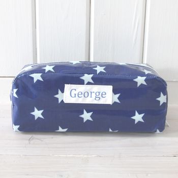 Personalised Oilcloth Wipe Clean Pencil Case, 6 of 8