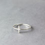 Sterling Silver Cross Ring, thumbnail 1 of 8