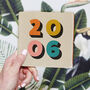 Personalised Milestone Birthday Birth Year Keepsake Tile, thumbnail 1 of 4