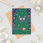 Cheeky Cat Christmas Card, thumbnail 1 of 3