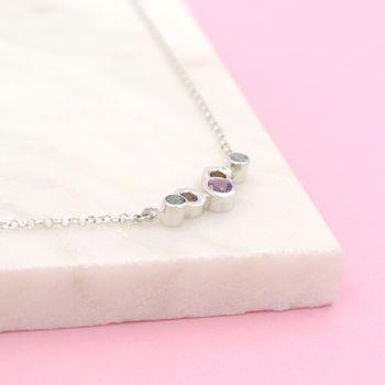 Sterling Silver And Gemstone Necklace, 4 of 5