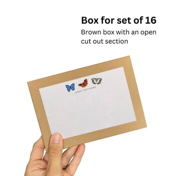 Personalised Butterfly Correspondence Cards / Notelets, 7 of 9