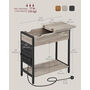 Slim Side Table With Charging Station Usb Ports, thumbnail 2 of 8