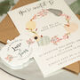 Pumpkin Wedding Invitation Acrylic Magnets And Cards, thumbnail 3 of 8