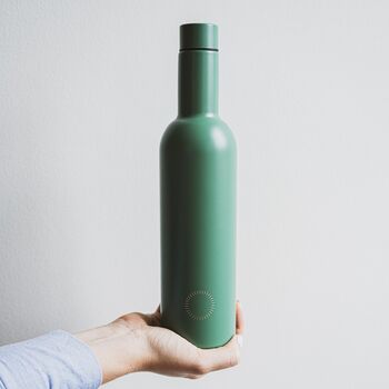 Green Insulated Wine Bottle Cooler, 6 of 7