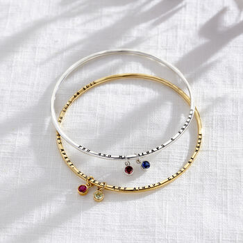 Birthstone Charm Bangle, 2 of 7
