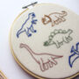 Dinosaur Hand Embroidery Hoop, thumbnail 5 of 9