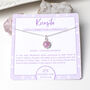 Kunzite Necklace Sterling Silver, Love And Serenity, thumbnail 1 of 6