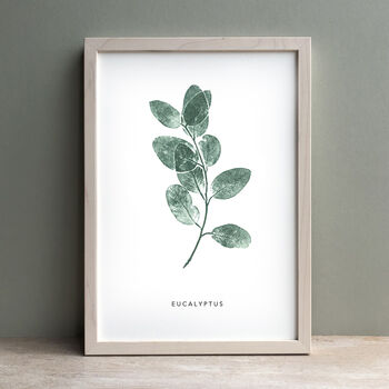 Personalised Eucalyptus Monoprint Fine Art Print, 3 of 6