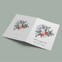 Personalised Floral Bouquet Christmas Card Pack, thumbnail 3 of 4
