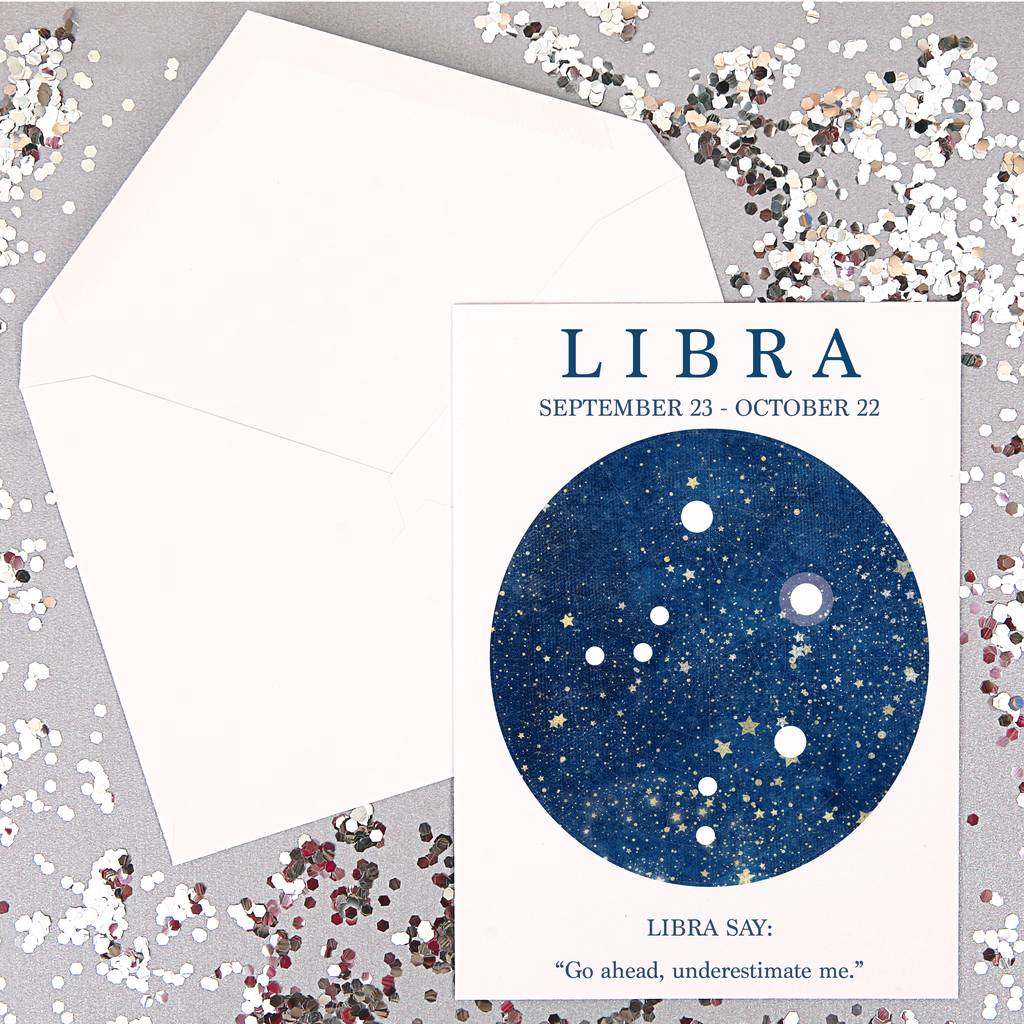 Zodiac Star Sign Birthday Card By Copper & Grey | notonthehighstreet.com