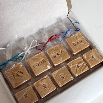 Happy Fathers Day Scottish Tablet Gift Box, 12 of 12