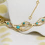 Gold And Turquoise Necklace, thumbnail 3 of 10