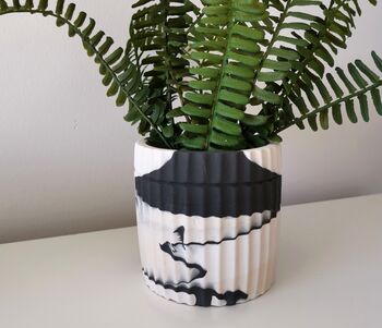 Handmade Textured Jesmonite Plant Pot, 5 of 7
