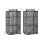 Set Of Two Hanging Wardrobe Organisers Storage Shelves, thumbnail 5 of 8