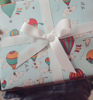 Luxury Wrapping Paper 'Up And Away' Print, 5 of 7