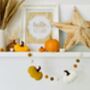 Autumn Felt Pumpkin Garland, thumbnail 1 of 4