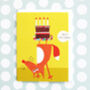 Mini Topsy Turvy Fox Card, thumbnail 3 of 4