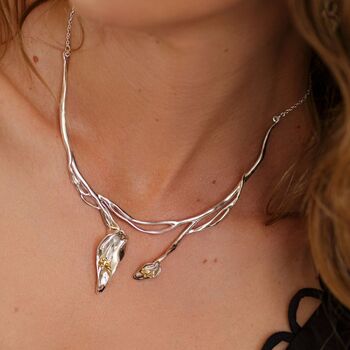 Silver Lily Necklace, 2 of 6