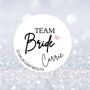 Personalised Team Bride Edible Drink Toppers, thumbnail 4 of 4