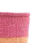 Dusky Pink And Sand Duo Colour Block Basket, thumbnail 4 of 9