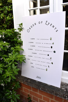 Conservatory Order Of The Day Signage, 2 of 3