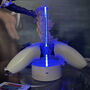 Personalised LED Light Neon Blue Dual Controller Stand, thumbnail 4 of 5