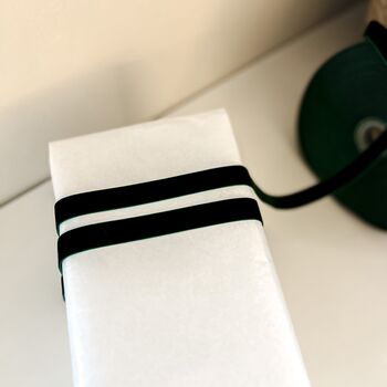 Black Velvet Ribbon Christmas Gift Wrapping, 2 of 6