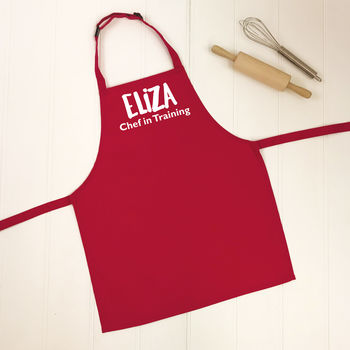 Chef In Training Personalised Kids Apron, 4 of 7