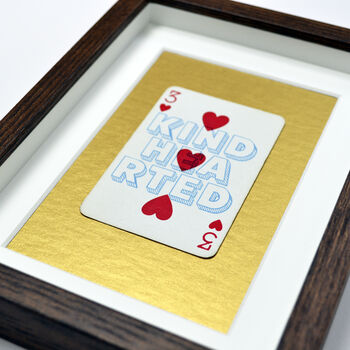 Kind Hearted Playing Card Print, 2 of 4