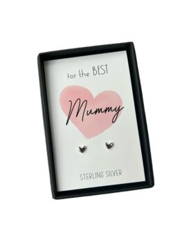 Sterling Silver Mummy Earrings And Gift Box, 3 of 7