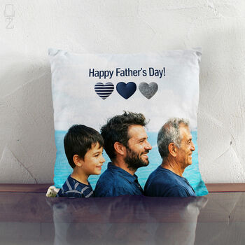 Personalised Father's Day Photo Cushion, 9 of 12